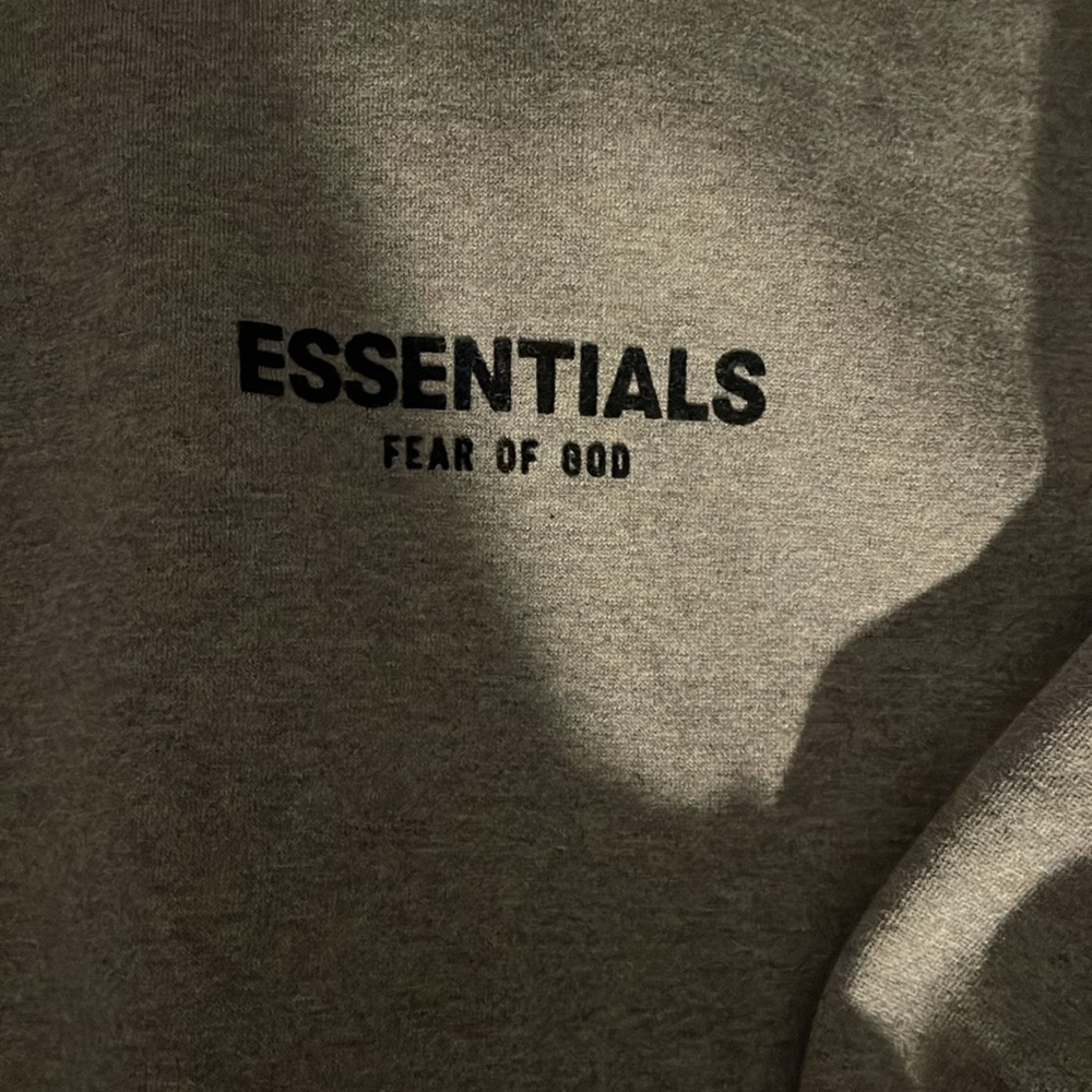 NWT Dark oatmeal Essential Fear Of God Hoodie. - Picture 5 of 7